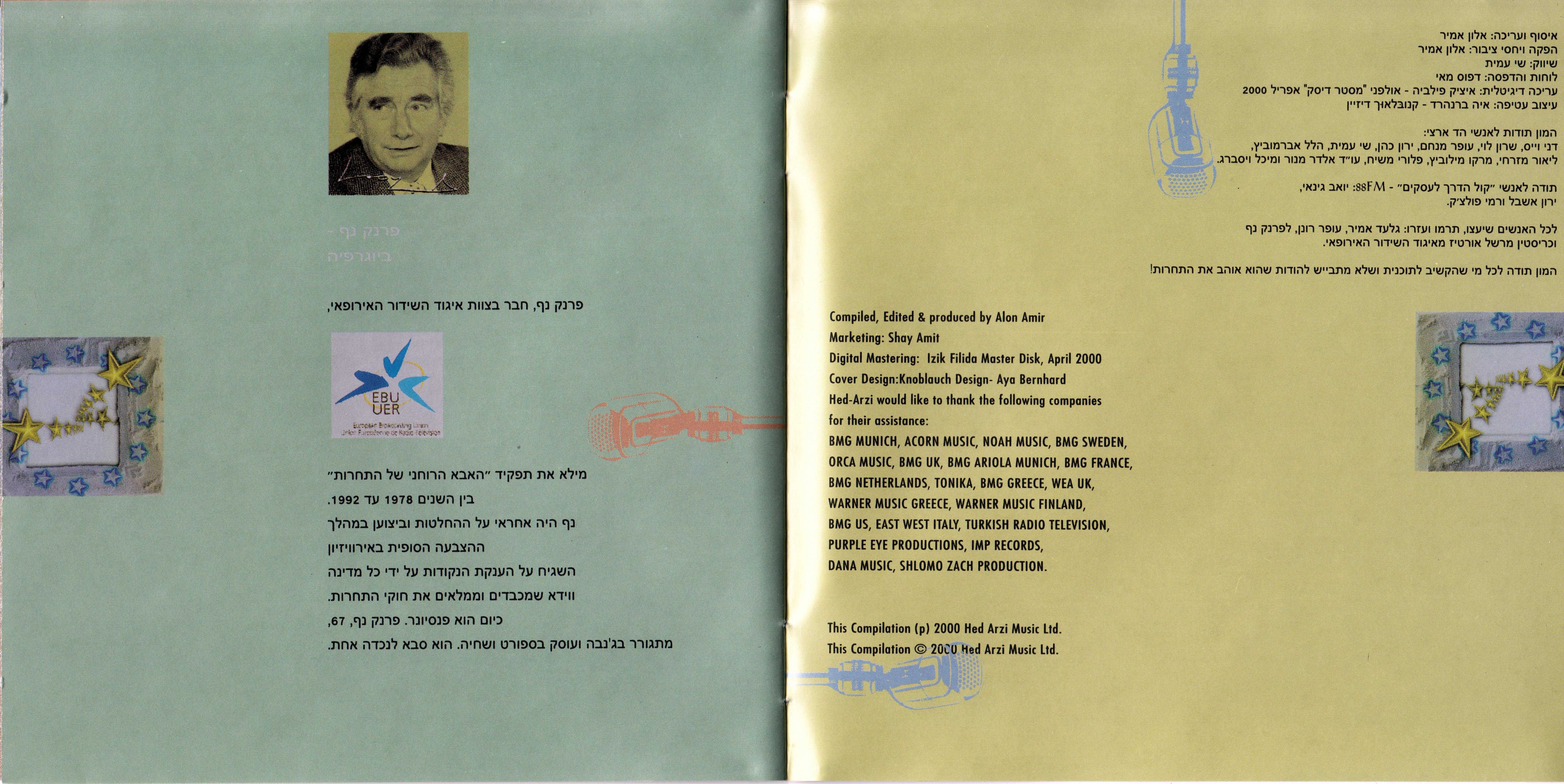 Eurovision Song Contest 2000; The Frank Naef Show Songs From E.S.C : Booklet 8